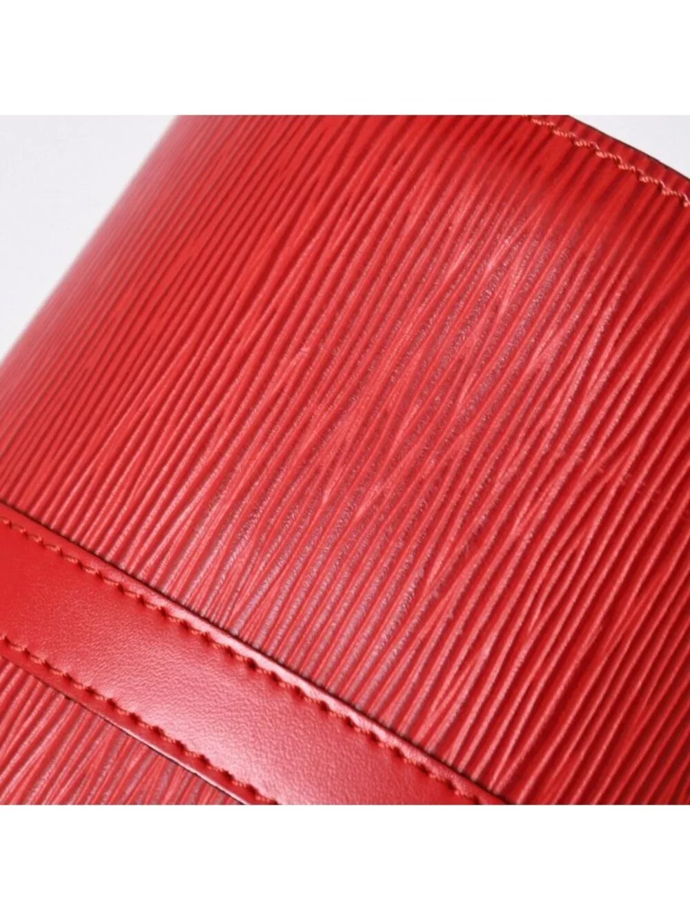 Louis Vuitton Tote Bag Epi Soufflot Red Gold